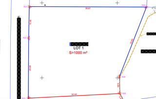  Terrain � vendre 1000 m�