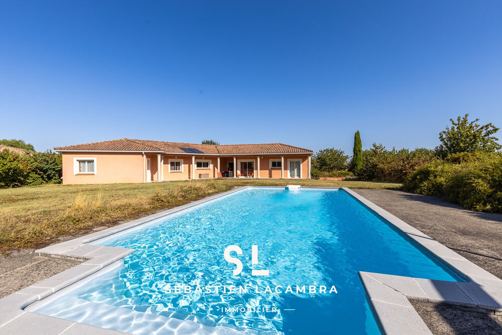 Vente Maison Maison de plain-pied avec piscine, 4 chambres et 3 008 m2 de terrain Lugan
