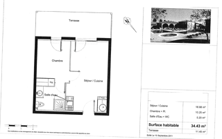  Appartement � vendre 2 pi�ces 35 m�