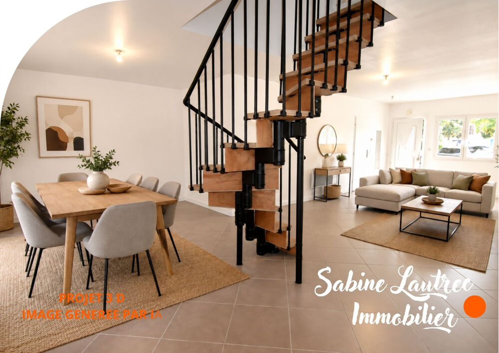 Maison de village entièrement rénovée 131 m2 - Cour intérieure DPE B