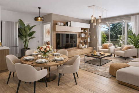   Feigeres villa T4 avec jardin et garage 539 900 � Maison - 4 pi�ce(s) - 100 m�