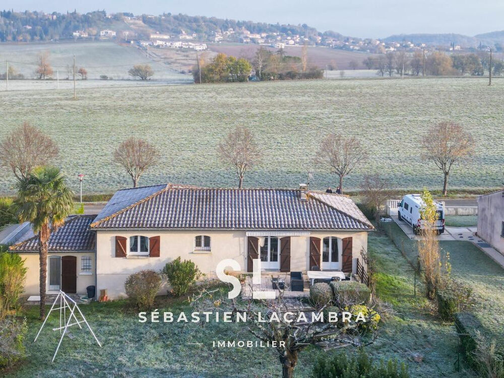 Maison de plain-pied avec studio indépendant 4 pièces Terrain de 782 m2 Puygouzon Secteur recherché
