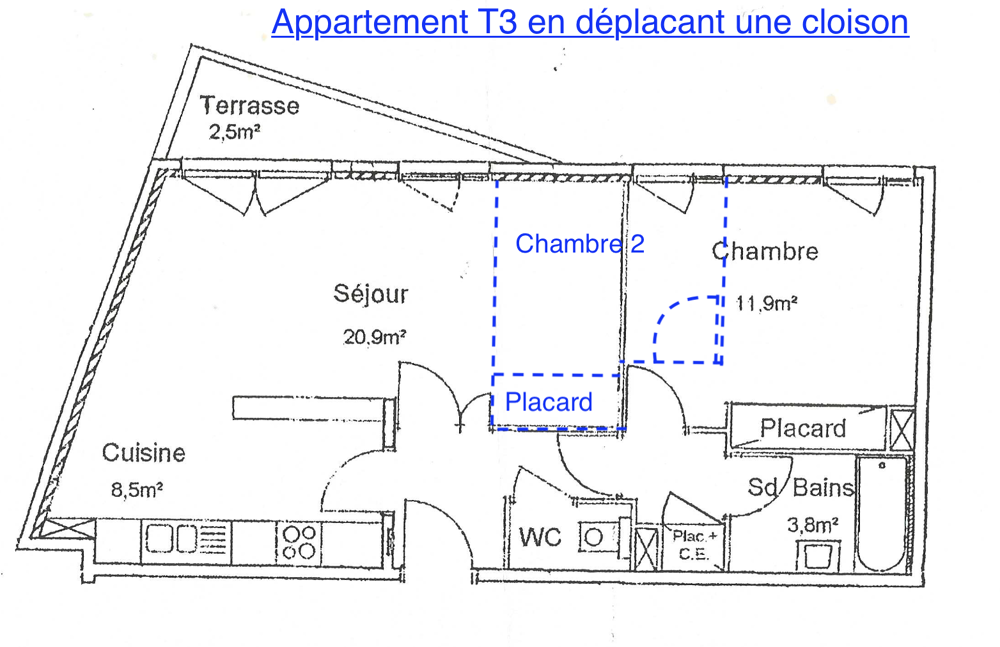 Vente Appartement Châtenay-Malabry (92290)   T2 de 53 m2 Modulable en T3 + Loggia Chatenay malabry