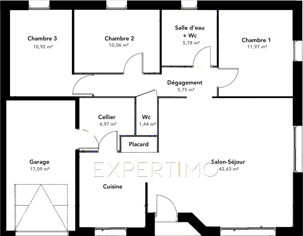 MAISON NEUVE DE PLAIN-PIED de type T5 de 94 m2 avec 3 CHAMBRES - NORMES PMR - FRAIS DE NOTAIRE RÉDUITS
