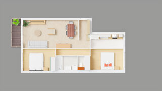  Appartement  vendre 3 pices 66 m