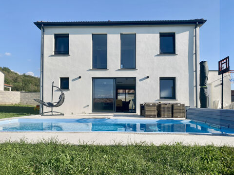   Maison contemporaine neuve, 136 m2, avec piscine et vue - Saint-Vallier (Dr�me) Maison - 6 pi�ce(s) - 137 m�