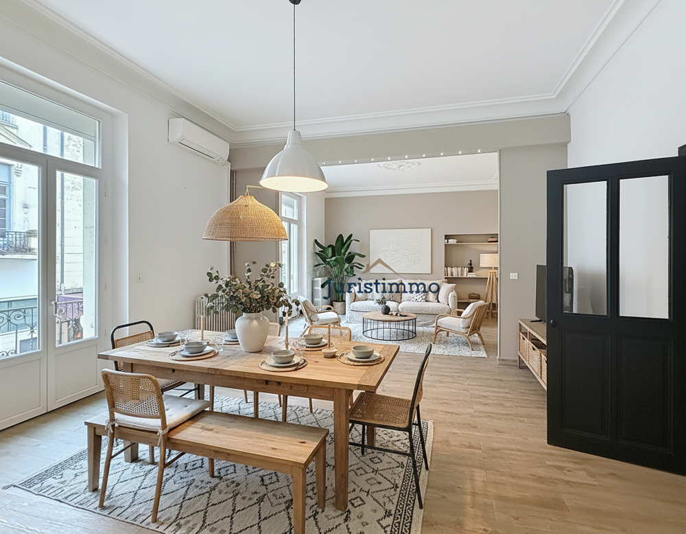 BEL APPARTEMENT HAUSMANIEN LUMINEUX DE 158M2 AVEC TERRASSE COUVERTE