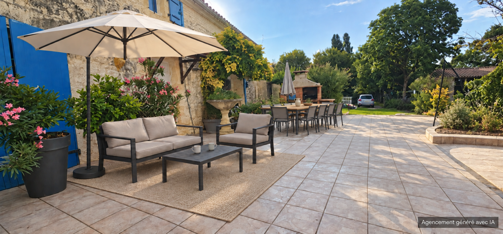 Authentique maison charentaise en pierre - 260 m2 avec gîte.