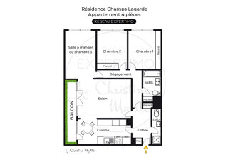  Appartement  vendre 4 pices 92 m