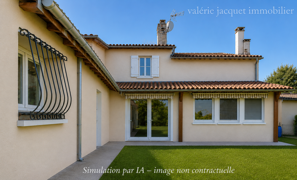 LUSSAC Ensemble immobilier à rénover avec deux granges et fort potentiel d'évolution