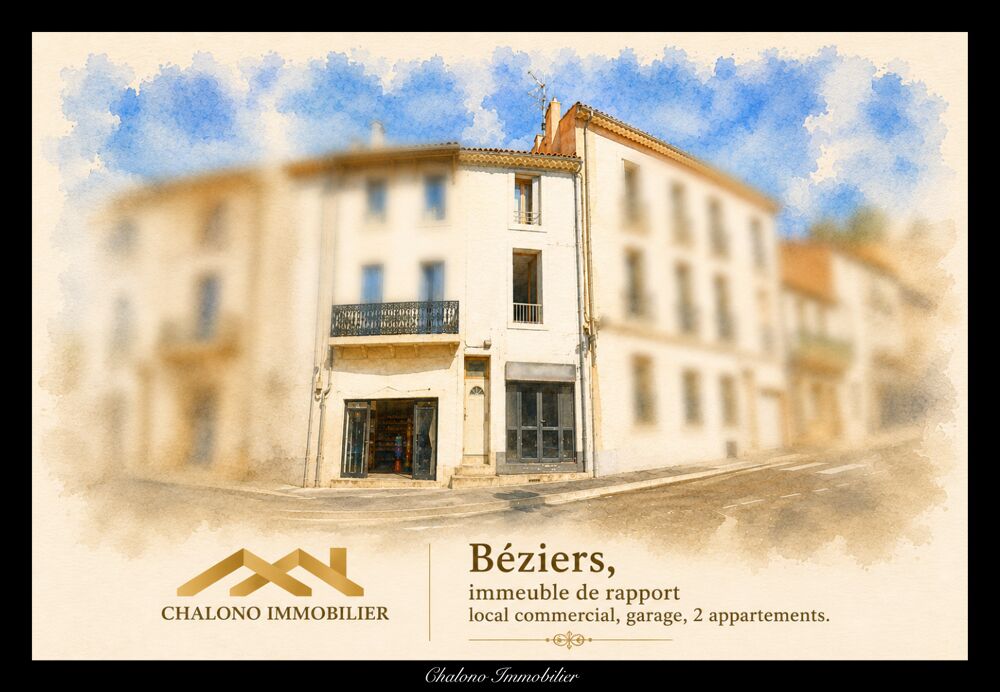 Vente Immeuble BÉZIERS - IMMEUBLE DE RAPPORT - 2 LOTS LOUÉS - 7 % RENDEMENT Beziers