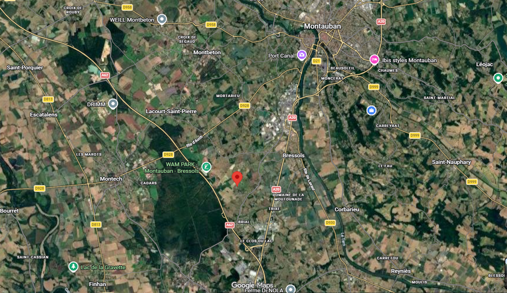 Vente Terrain EXCLUSIVITÉ.BRESSOLS (82710) Terrain constructible de 847m2. Bressols