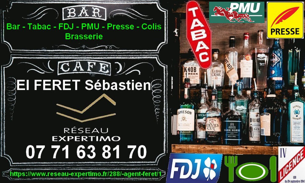   Bar Tabac FDJ PMU Brasserie  1H30 de Paris Nord 330000 FAI Noyon