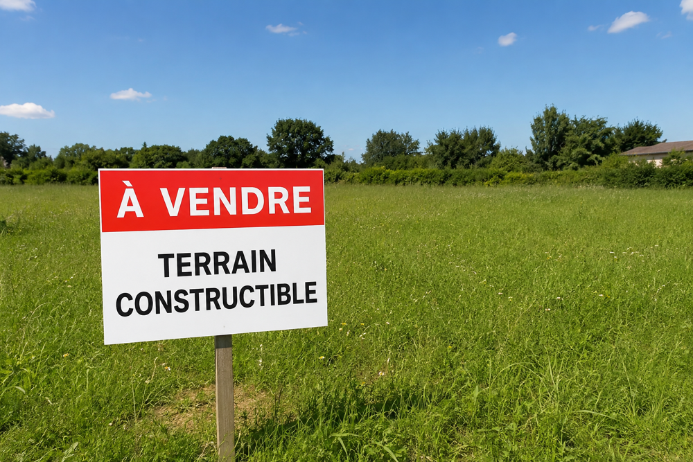 Vente Terrain EXCLUSIVITÉ.BRESSOLS (82710) Terrain constructible de 847m2. Bressols