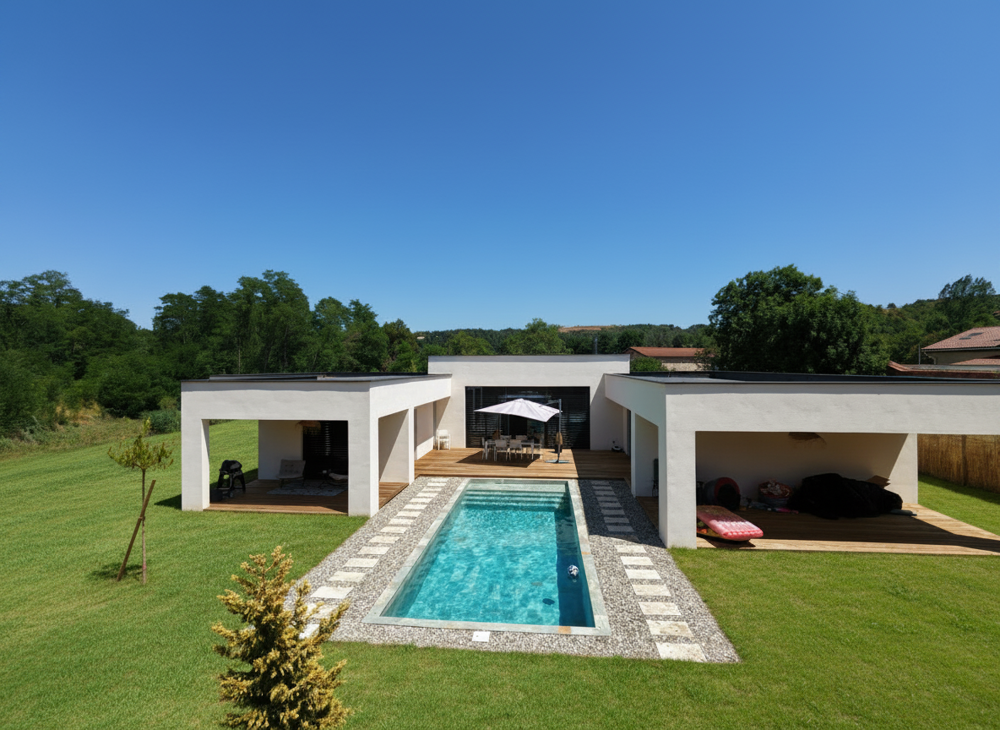 Villa contemporaine de 194 m2 construction passive