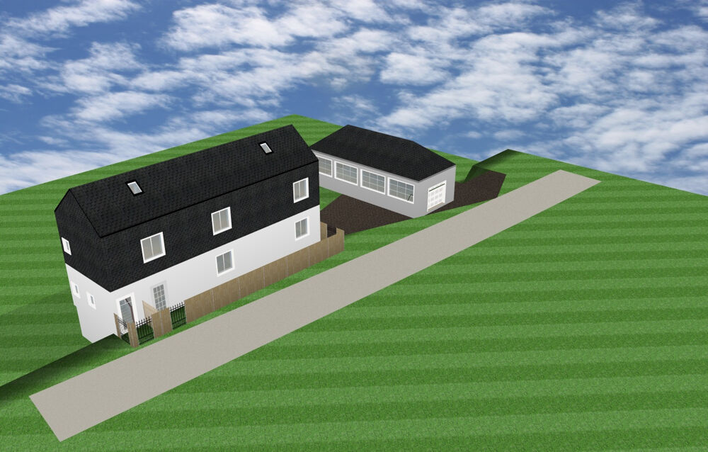 Maison avec dépendances et 10 000 m2 de terrain agricole.