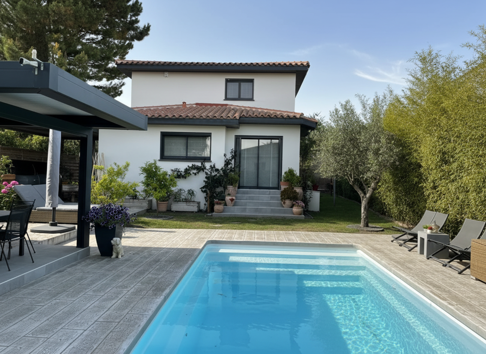 Vente Maison Exclusivité   Villa de standing R+1 -T4   137 m2   Parcelle 641 m2   Environnement privilégié St laurent de la salanque