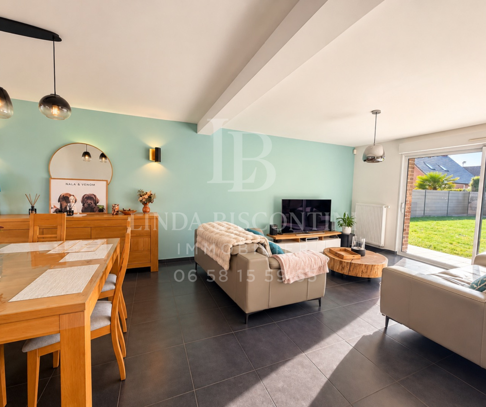 Vente Maison HÉNIN-BEAUMONT   SECTEUR PRISÉ DU BORD DES EAUX   MAISON FAMILIALE AVEC GARAGE ET JARDIN CLOS Henin beaumont