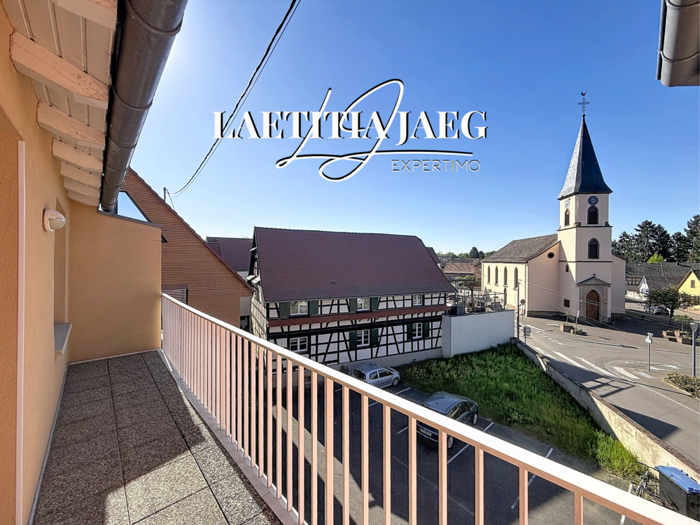 3 PIÈCES 74 m2 HABITABLES / 100 m2 AU SOL BALCON PARKING DERNIER ÉTAGE FEGERSHEIM