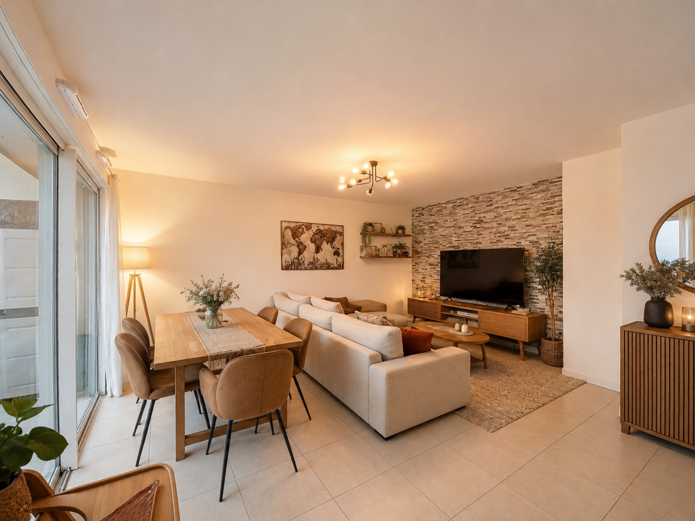 Attique T3 75 m2 dernier étage avec terrasse, cave et garages possibles Annecy Minoterie