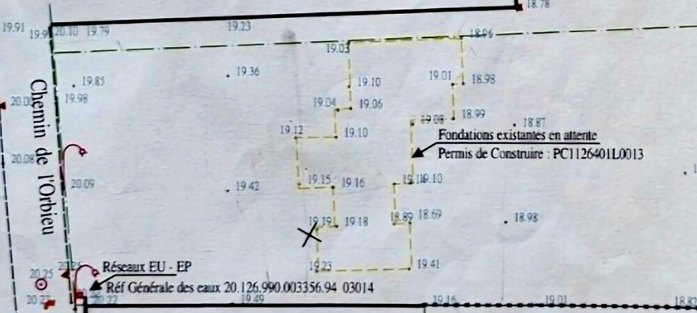 Vente Terrain Terrain constructible de 2500 m2 Nevian 11200 Nevian