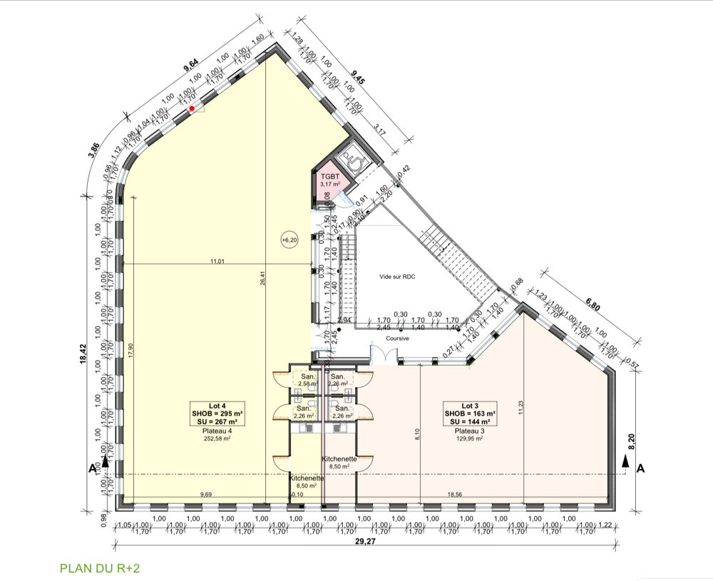   Bureaux de  267 m2 - Lot No2 - Albasud Montauban Montauban