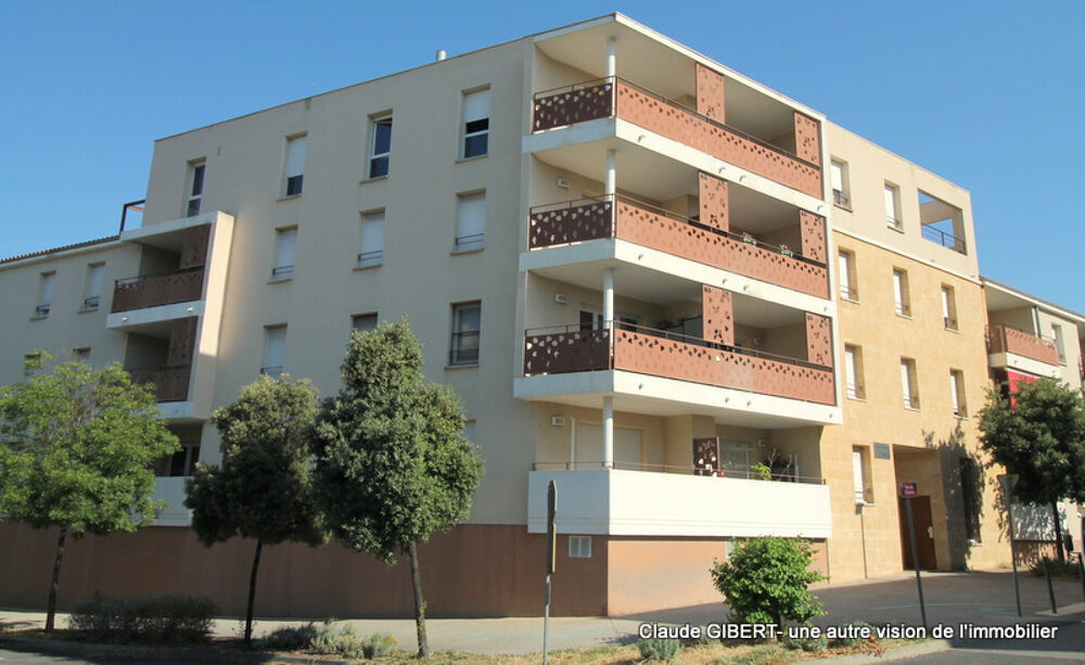 T2 avec terrasse de 50,69 m2 plus garage au centre-ville de Gigean