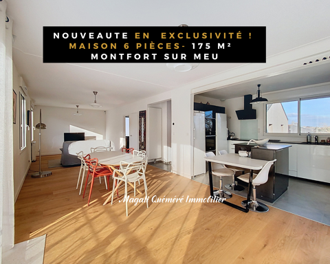   EXCLUSIVITE - Maison 6 p enti�rement r�nov�e- 175 m2 - Montfort sur Meu Maison - 6 pi�ce(s) - 175 m�