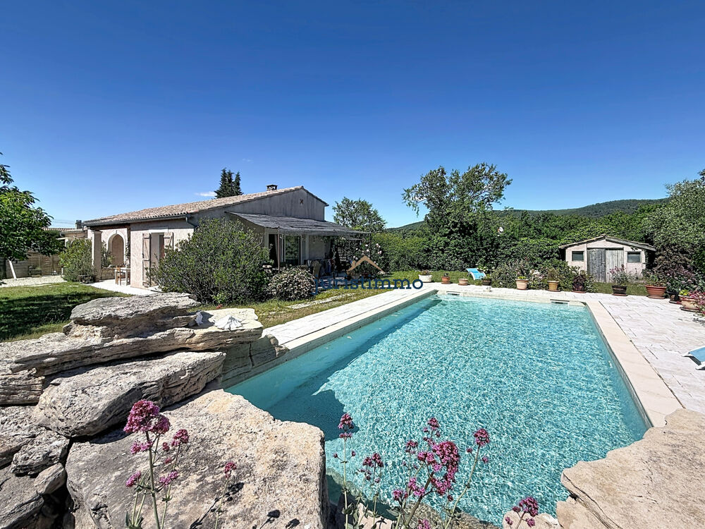 À 5 minutes de Vaison-la-Romaine Villa de plain-pied avec studio indépendant, piscine et vue dégagée