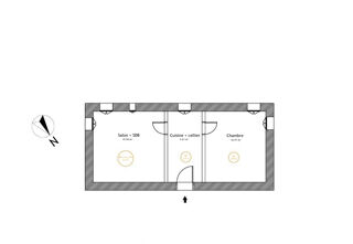  Appartement � vendre 3 pi�ces 46 m�