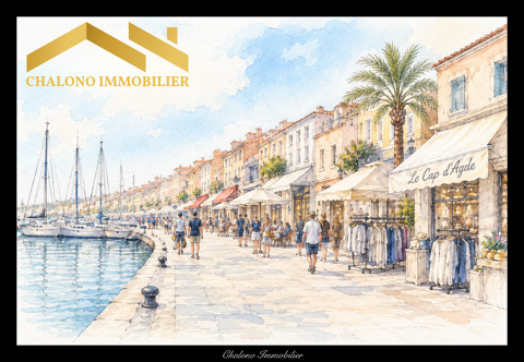 DEPT 34 - LE CAP D'AGDE, CENTRE PORT. CESSION DE BAIL COMMERCIAL 284900 34300 Le cap d agde