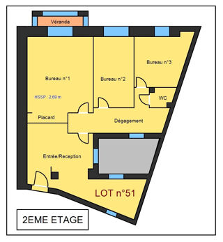  Appartement à vendre 2 pièces 45 m²