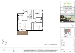  Appartement  vendre 3 pices 65 m