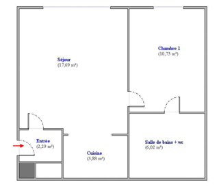  Appartement � vendre 2 pi�ces 41 m�