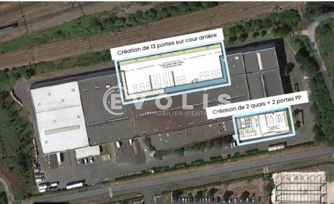   Entrepôts - A LOUER - 824 m² non divisibles 