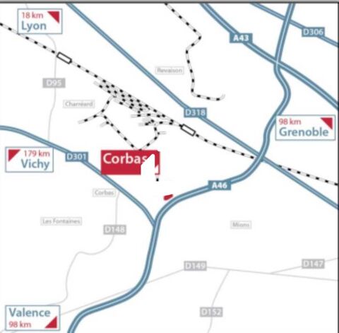   ACCES DIRECT A46 - 8�265 m� non divisibles 