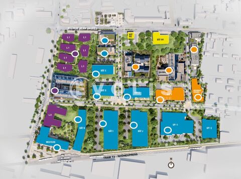   A vendre ou à louer à DECINES - 50 000 m² divisibles à partir de 3 000 m² 