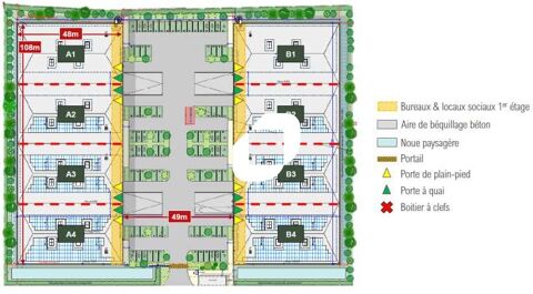 Locaux d'Activit&eacute;s - A LOUER - 1&nbsp;535 m&sup2; non divisibles 19827 77290 Mitry mory