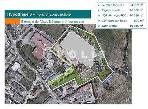   A vendre à SAINT LAURENT D'AGNY - 34 689 m² divisibles à partir de 12 460 m² 