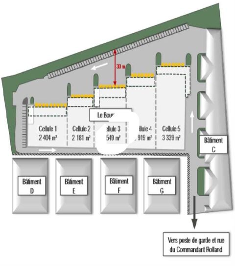 Locaux d'Activit&eacute;s - A LOUER - 2&nbsp;919 m&sup2; non divisibles 42569 93350 Le bourget