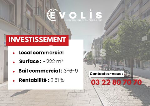 Locaux commerciaux - A VENDRE - 222 m&sup2; non divisibles 635000 80000 Amiens