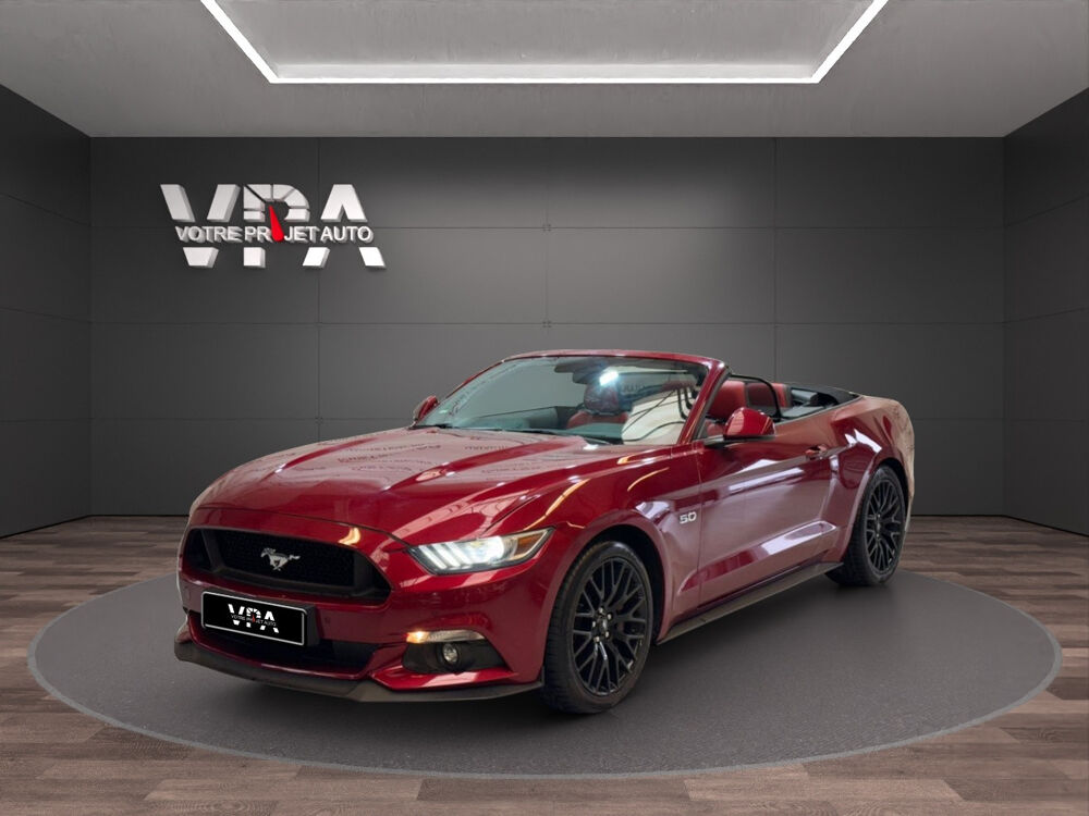 Mustang GT Cabriolet 5.0 V8 421 ch | Cuir | GPS | Si&egrave;ges chauffants 2017 occasion 33320 Eysines