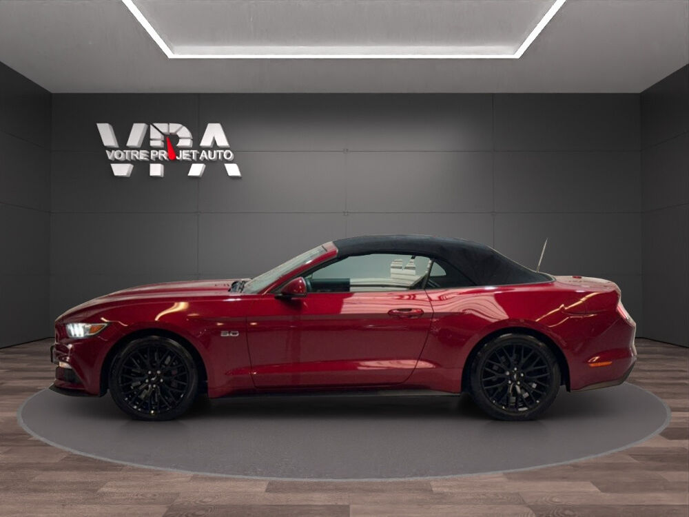 Mustang GT Cabriolet 5.0 V8 421 ch | Cuir | GPS | Si&egrave;ges chauffants 2017 occasion 33320 Eysines