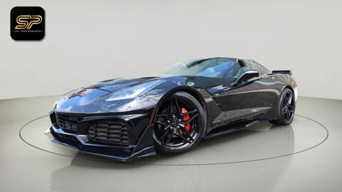 Corvette C7 Stingray 6.2 V8 466 ch * TARGA CARBONE * HUD * FULL BLACK 2016 occasion 33150 Cenon