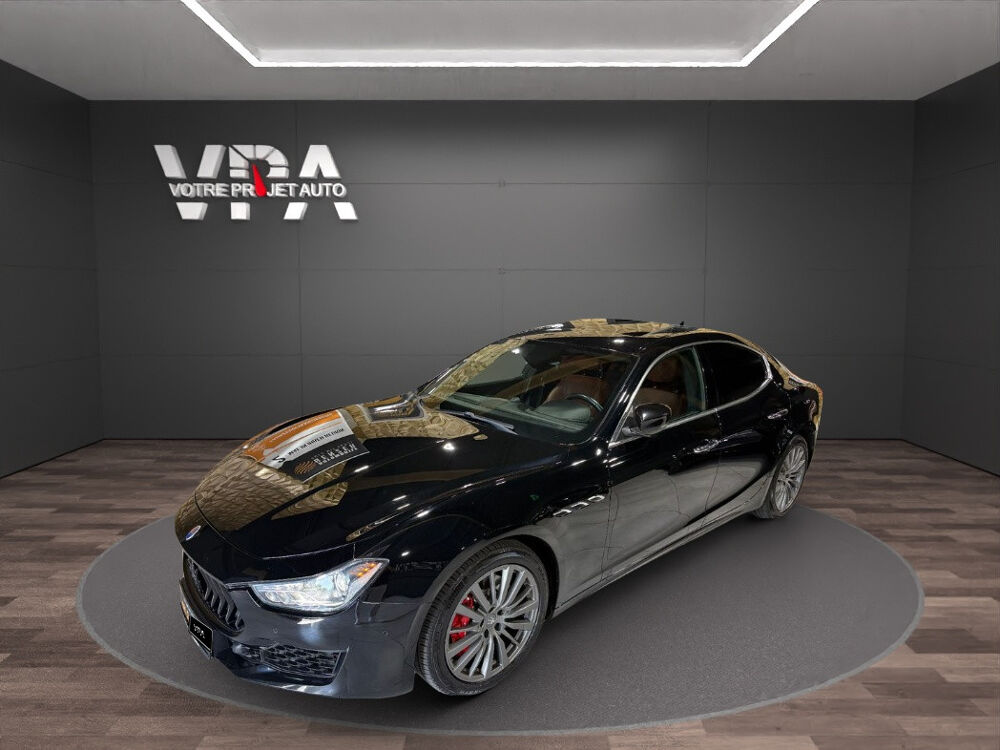 Ghibli 3.0 V6 Diesel 275 ch – Cuir brun, Toit panoramique, Cam&eacute;ra d 2019 occasion 33320 Eysines