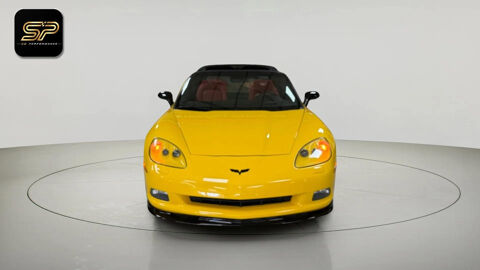 Corvette C6 LS3 Targa 6.2 V8 436 ch * JAUNE / CUIR ROUGE * HUD * 34 8 2010 occasion 33150 Cenon