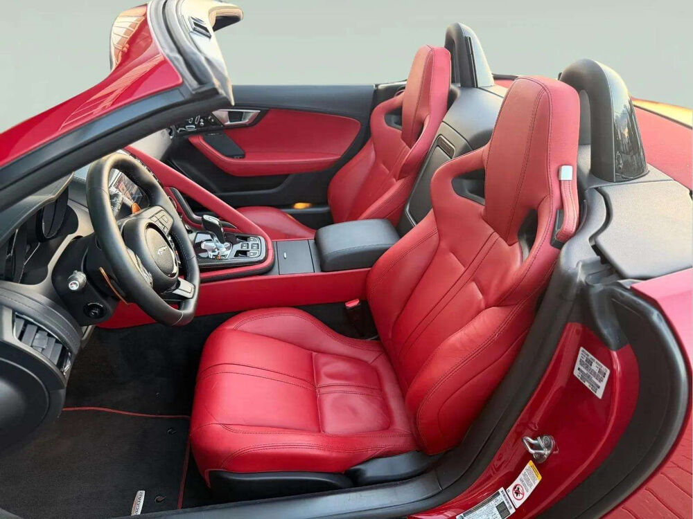 F-Type CABRIOLET V8 S 495 CH * CUIR ROUGE * MERIDIAN * BLACK PACK * 2014 occasion 33150 Cenon