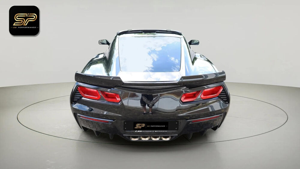 Corvette C7 Stingray 6.2 V8 466 ch * TARGA CARBONE * HUD * FULL BLACK 2016 occasion 33150 Cenon