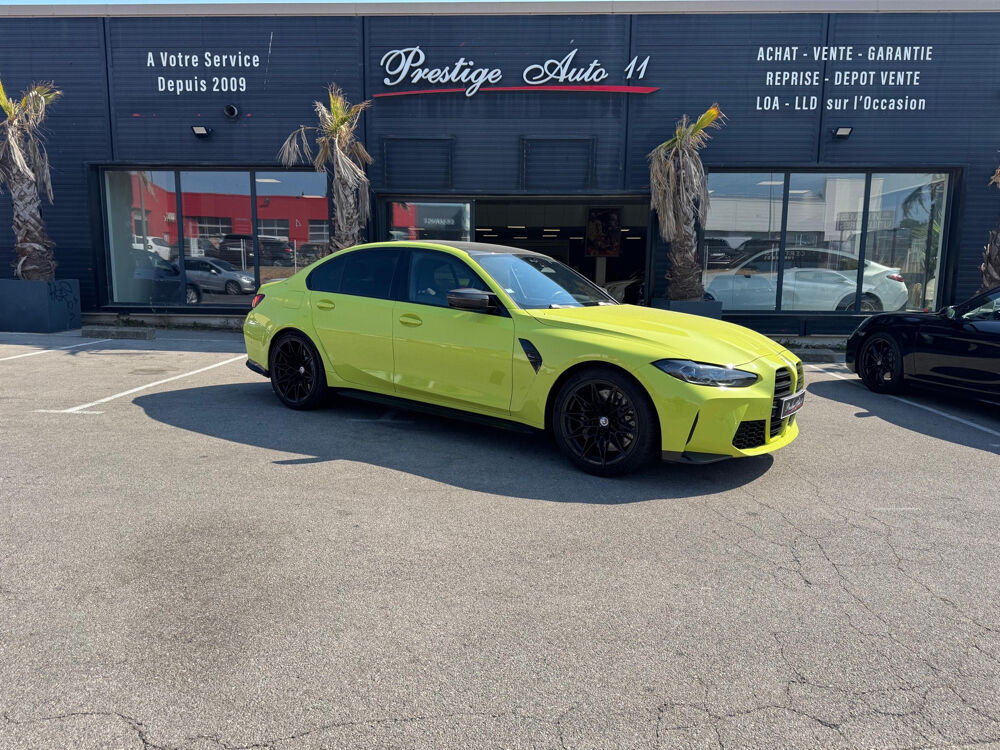 M3 Competition Jaune Sao Paulo Pack Carbon CO2 Pay&eacute; Si&egrave;ges Carb 2021 occasion 11100 Narbonne