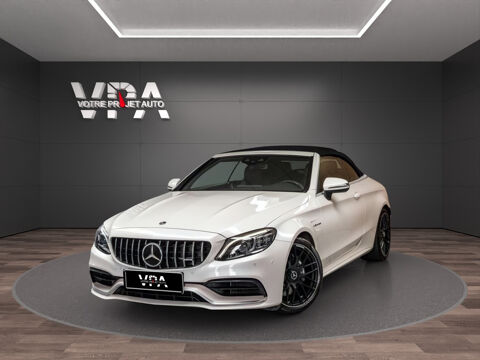 Classe C 63 AMG Cabriolet V8 476 ch • Burmester • Apple CarPlay • Cam 2017 occasion 33320 Eysines